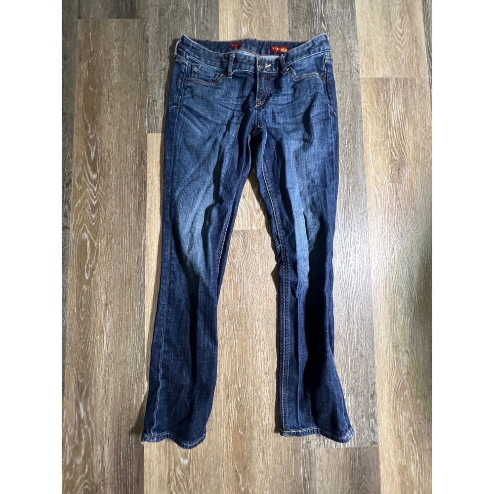 Express Stella Skinny Leg Jeans Women 4S Dark Wash Excellent Low Rise Denim